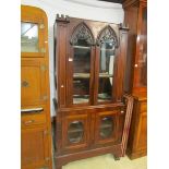 A Victorian Gothic style book case