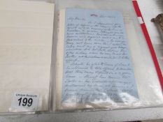 A folder of early 19th century letters