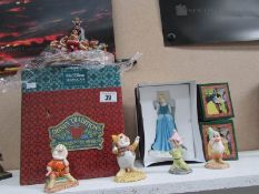 5 Royal Doulton Disney figures and an Ev