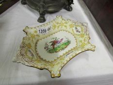 A Copeland hand painted dish depicting b