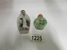 2 Oriental perfume bottles