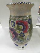 A Crown Ducal Charlotte Rhead vase, appr