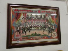 A framed and glazed Moore & Burgess minstrels poster, Stafford & Co., Netherfields