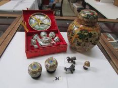 A miniature tea set and other Oriental s