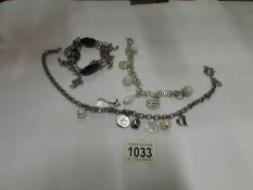 A Dyrberg and Kern necklace and bracelet