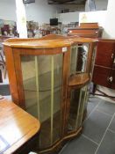 A 1950's china cabinet