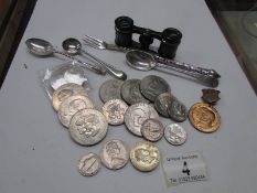 A mixed lot of coins including US dollar