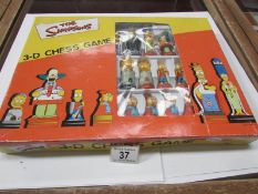A Simpson's 3D chess set