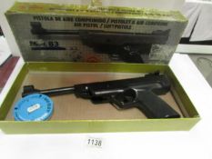 A boxed air pistol