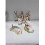 7 Royal Albert Beatrix Potter figures