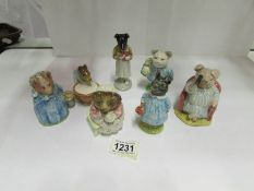 7 Beswick Beatrix Potter figures