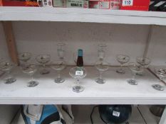 A mixed lot of glassware including Babyc