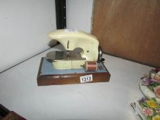 A vintage child's sewing machine