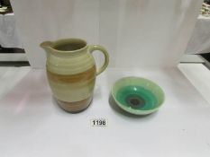 A Shelley jug and a Shelley bowl