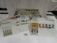 A quantity of first day covers