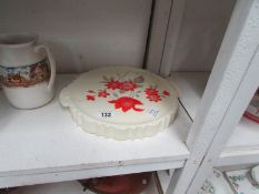 A ceramic cake stand