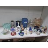 A mixed lot of china and glass