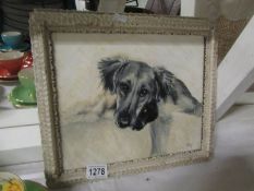 An oil painting of a dog