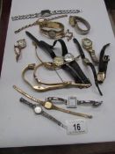 A mixed lot of wrist watches