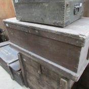 A large old tool chest