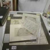 5 18th & 19th century antique maps of East Anglia and Cambridgeshire including R Morden,