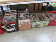 3 large boxes of LP records