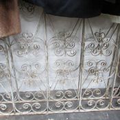 A pair of wrought iron drive gates