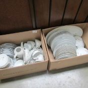 A large quantity of tea and dinner ware,