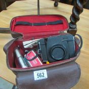 A Kodak camera and accessories