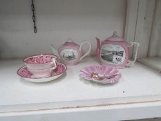 2 Souvenir teapots,