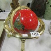 A table top globe