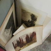 A portfolio of large etchings