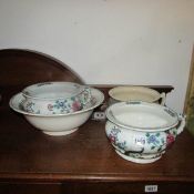 2 early Spode chamber pots a/f,