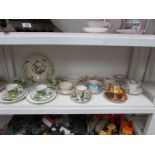A mixed lot of tea ware including Royal Worcester,