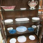A mixed lot of china including Copenhagen plate