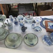 A mixed lot of Delft china