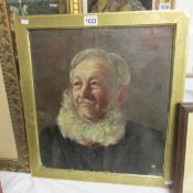 A portrait of an old gentleman signed and dated 1892