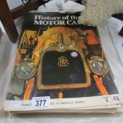 'History of the Motor Car' magazine No's 1-19 and 21-24 together with 14 prints of veteran and