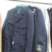 4 military jackets (including 1 with trousers) and 2 other items