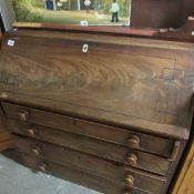 A mahogany bureau for restoration
