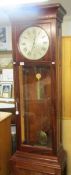 A Grandfather clock with 1722 regulator movement by J Armstrong,