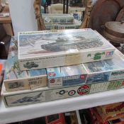 A quantity of model kits including Hawker Harrier 24 scale super kit,