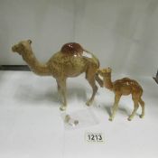 2 Beswick camels,