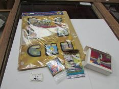 An unopened Pokemon Pikachu World collection cards and other cards