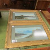 A pair of Scottish watercolours,