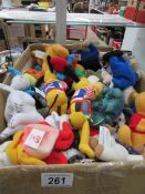A large quantity of Mcdonalds soft toys