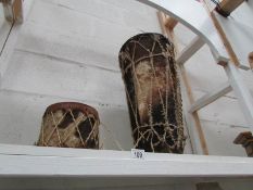 2 tribal drums