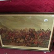 A print of the Battle of Waterloo