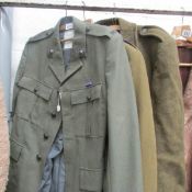 An army greatcoat,