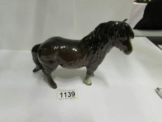 A Beswick Shetland pony